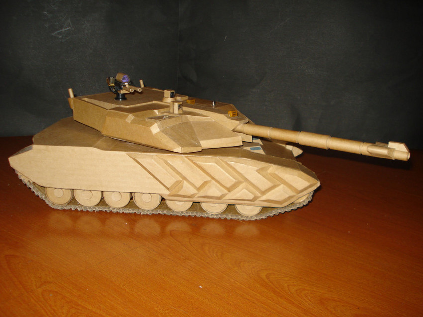 《坦克世界》玩家纸皮自制中国龙獒坦克图片_