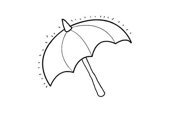 【大图】雨伞简笔画_简笔画