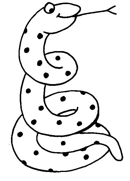 伏地魔的蛇简笔画图片